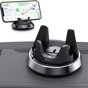 MEIDI Dashboard Phone Holder, Car Phone Holder Mount, Thickness Adjustable Car Cell Phone Cradle, 360°Rotatable Car Mat Compatible with iPhone,Samsung,Android Smartphones