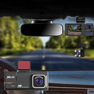 2 Inch Display Car Camera – Dash Cam Front and Rear with 170 ° Ultra Wide Angle, Dashcams HD 1080p Dash Camera for Car, Dashcam Car Driving Recorder with Reverse Image Dvr Dashboard Cameras for Cars
