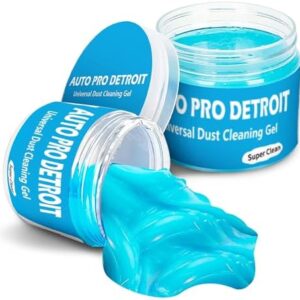 AUTOPRODETROIT Car Cleaning Gel Kit Universal Detailing Automotive Dust Car Crevice Cleaner Slime Auto Air Vent Interior Detail Removal for Car Putty Cleaning Keyboard Cleaner Car Accessories Blue