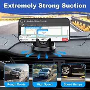 MEIDI Dashboard Phone Holder, Car Phone Holder Mount, Thickness Adjustable Car Cell Phone Cradle, 360°Rotatable Car Mat Compatible with iPhone,Samsung,Android Smartphones