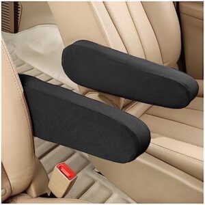 2 Pcs Car Front Seat Armrest Covers, Cloth Fabric Armrest Protectors, Direct Replacement Center Console Lid Armrest Cover Skin, Universal Accessories for Car, SUV, Truck and Van