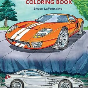 Luxury Cars Coloring Book (Dover Planes Trains Automobiles Coloring)