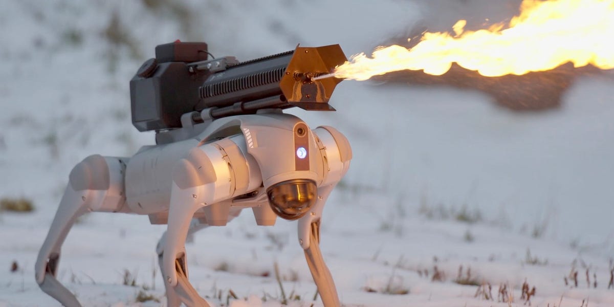 You are currently viewing You Can Buy a Flame-Throwing Robot Dog for Under $10,000